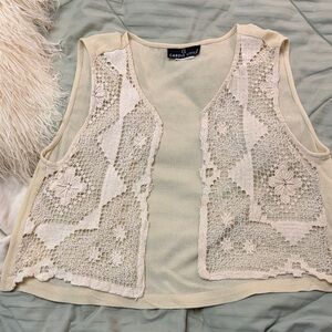 Carol Little vintage lace vest